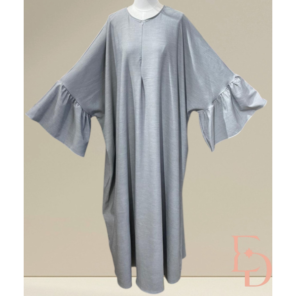 Warm butterfly abaya - Ruffled sleeves