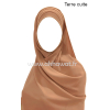 Hijab bonnet plissé - Tout mousseline crêpe