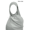 Hijab bonnet plissé - Tout mousseline crêpe