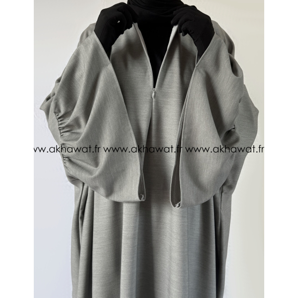 Butterfly abaya - Ruffled sleeves - Thick fabric