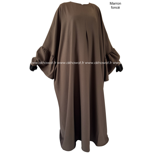 Butterfly abaya - Ruffled sleeves - Thick fabric