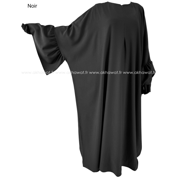 Abaya Papillon manches volants - Tissu épais
