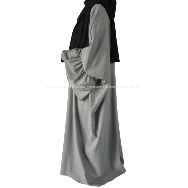 Butterfly abaya - Ruffled sleeves - Thick fabric