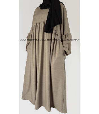 Abaya autome/hiver manches volants