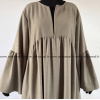 Abaya manches volants - tissu épais
