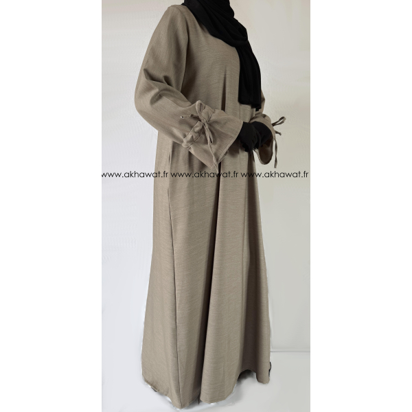 Abaya Automne/hiver - Noeuds aux manches