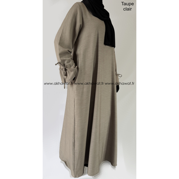 Abaya Automne/hiver - Noeuds aux manches