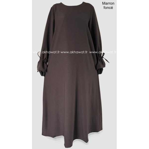 Abaya épaisse - Noeuds aux manches