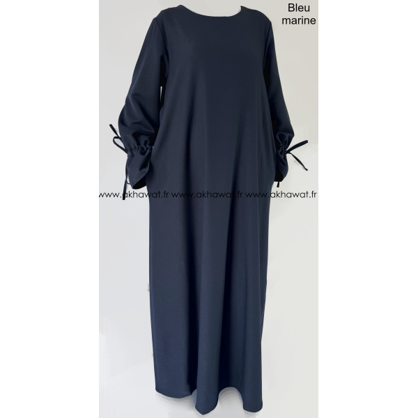 Abaya Automne/hiver - Noeuds aux manches