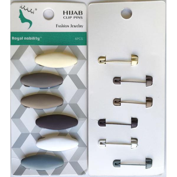 Mat Hijab safety pins - set of 6