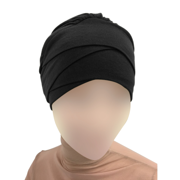 Bonnet croisé en viscose