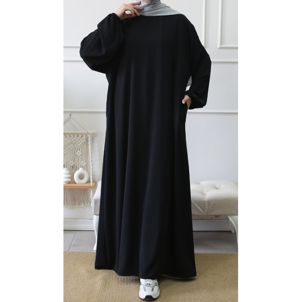 Ample abaya with pockets