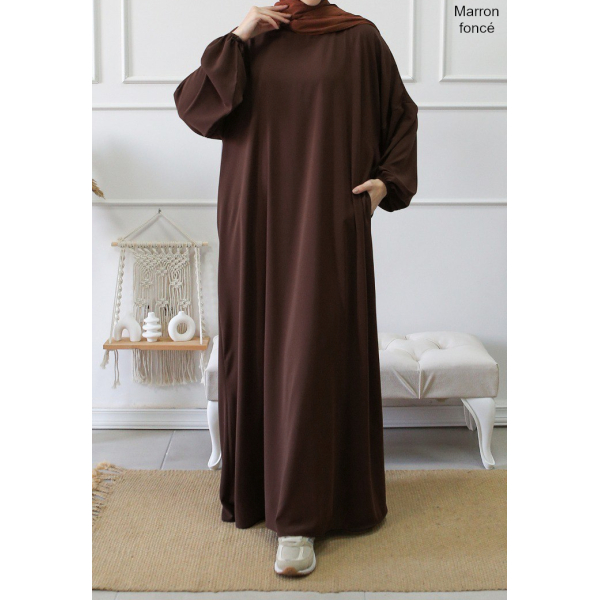 Ample abaya with pockets
