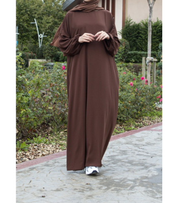 Abaya ample avec poches - Soie de Médine