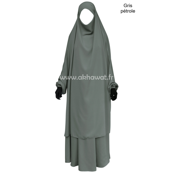 Jilbab Microfibre Léger 2 pièces jupe - El bassira