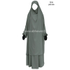 Light microfiber French Jilbab with flared skirt