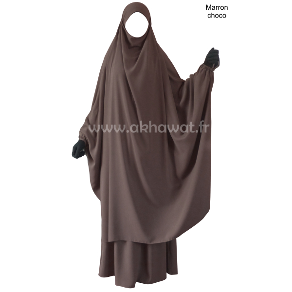 Jilbab Microfibre Léger Papillon avec jupe