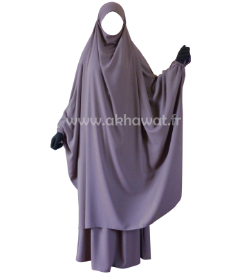 Light microfiber butterfly Jilbab with skirt