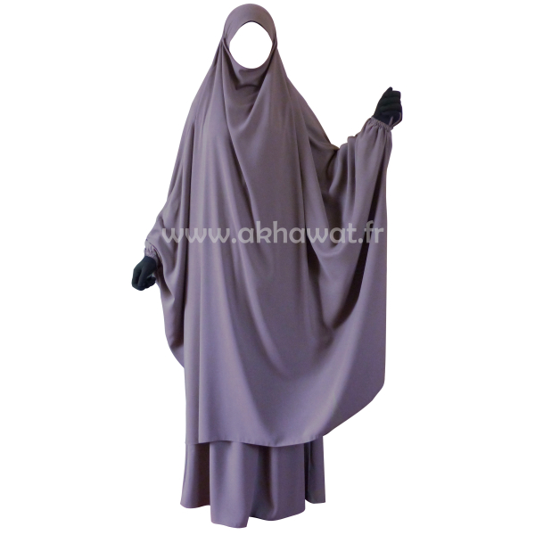 Light microfiber butterfly Jilbab with skirt