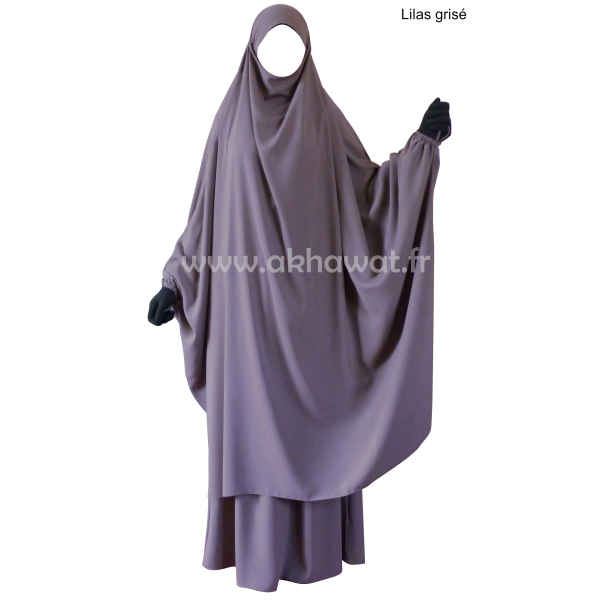 Jilbab Microfibre Léger Papillon avec jupe