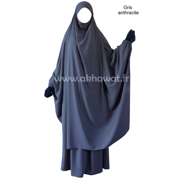 Jilbab Microfibre Léger Papillon avec jupe