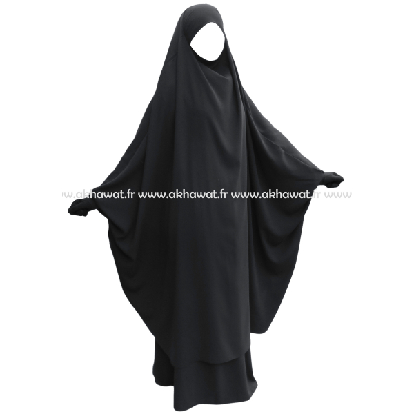 Light microfiber butterfly Jilbab with skirt
