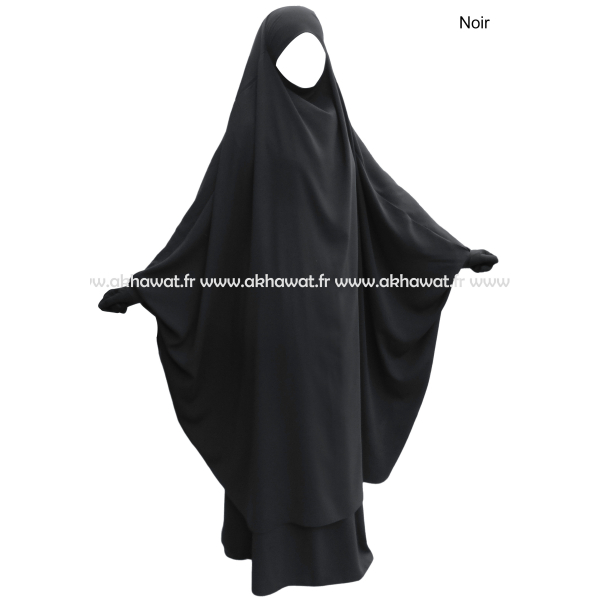 Light microfiber butterfly Jilbab with skirt