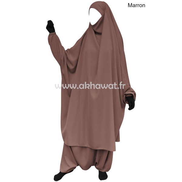 Jilbab with harem pants - Light microfiber
