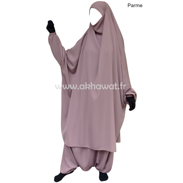 Jilbab with harem pants - Light microfiber