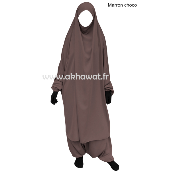 Jilbab with harem pants - Light microfiber