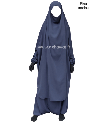 Jilbab Microfibre Léger - 2 pièces sarouel