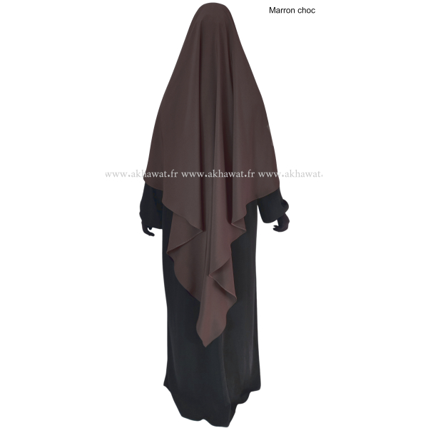 Light microfibre khimar - 145 cm