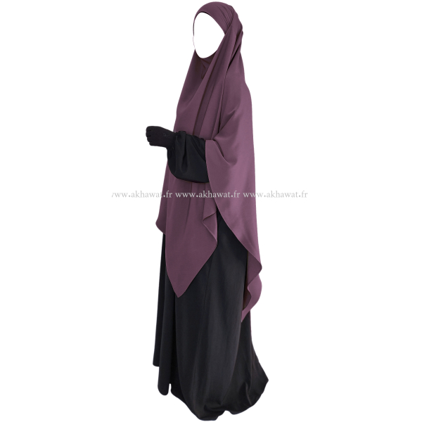Light microfibre khimar - 145 cm