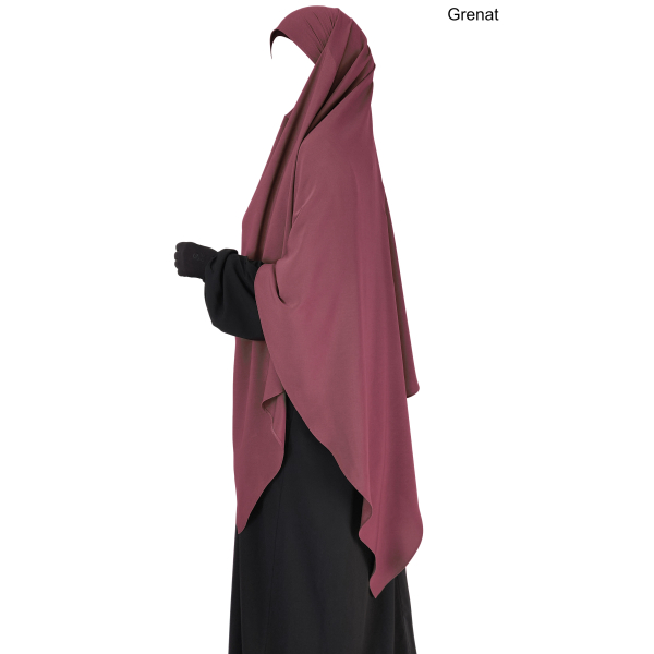 Light microfibre khimar - 145 cm