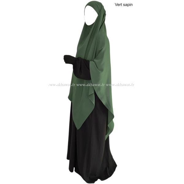 Light microfibre khimar - 145 cm