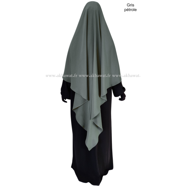 Light microfibre khimar - 145 cm