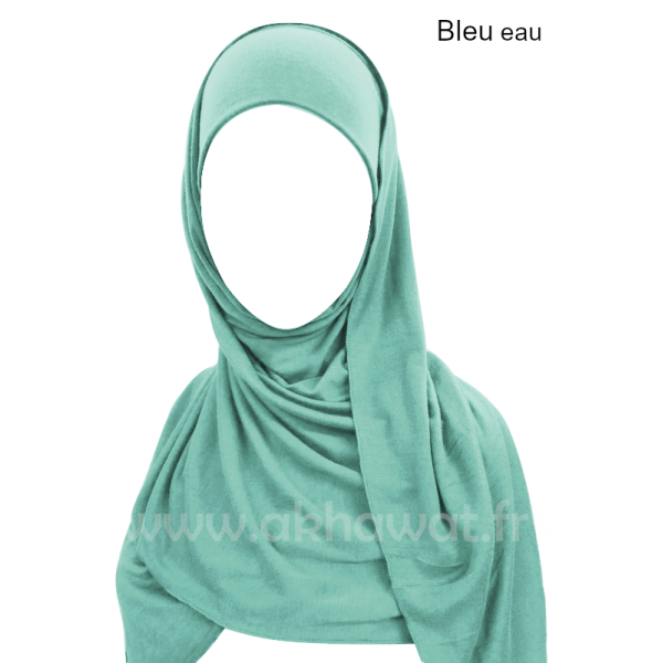 Hijab bonnet intégré simple - Jersey