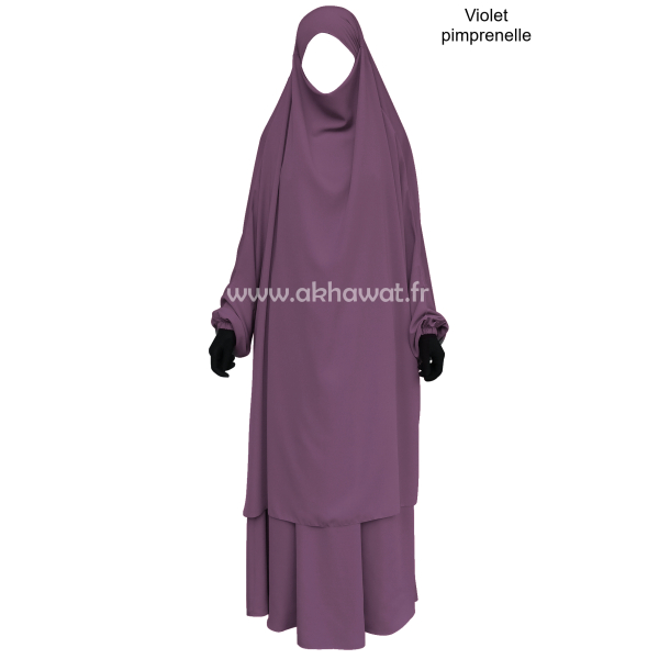 Jilbab Microfibre Léger 2 pièces jupe - El bassira