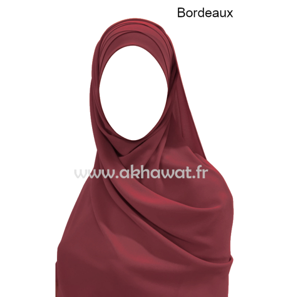 Ready to wear - pleated hijab - Crepe