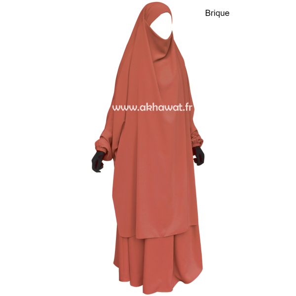 Jilbab 2 pièces jupe - Microfibre Léger - El bassira
