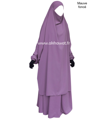 Jilbab 2 pièces jupe - Microfibre Léger - El bassira