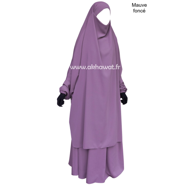Jilbab 2 pièces jupe - Microfibre Léger - El bassira