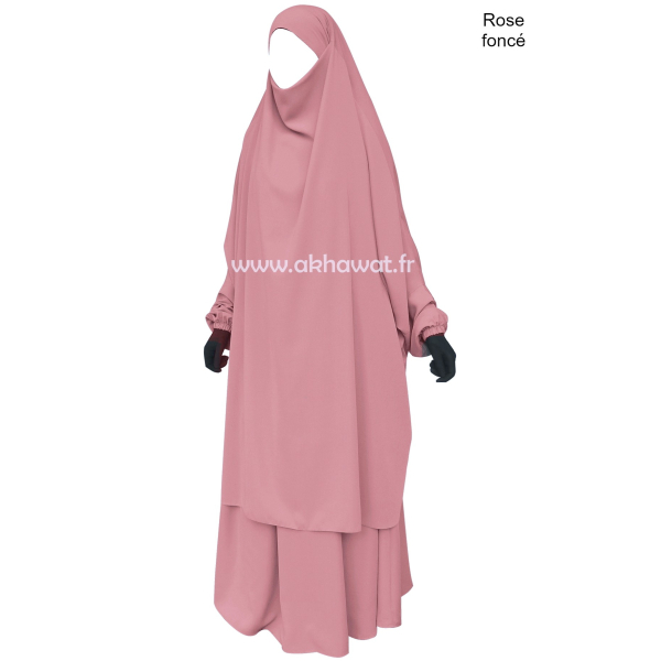 Jilbab 2 pièces jupe - Microfibre Léger - El bassira