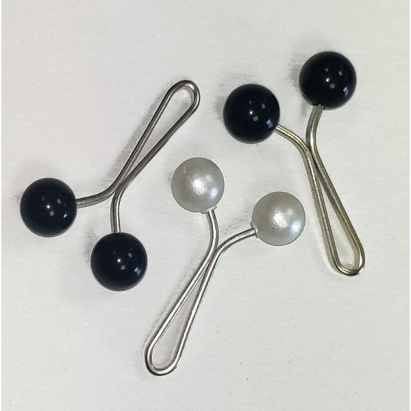 3 Pinces attache-hijab perle