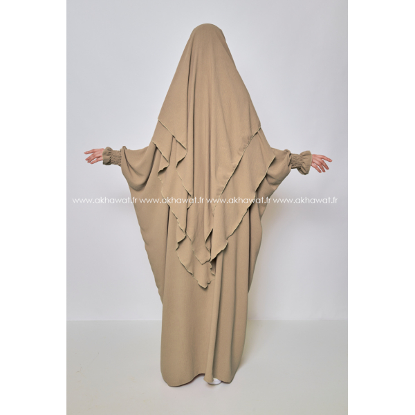 Ensemble Khimar et abaya papillon - Tulipe