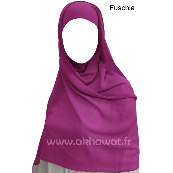 Hijab mousseline crêpe - 170x70 cm