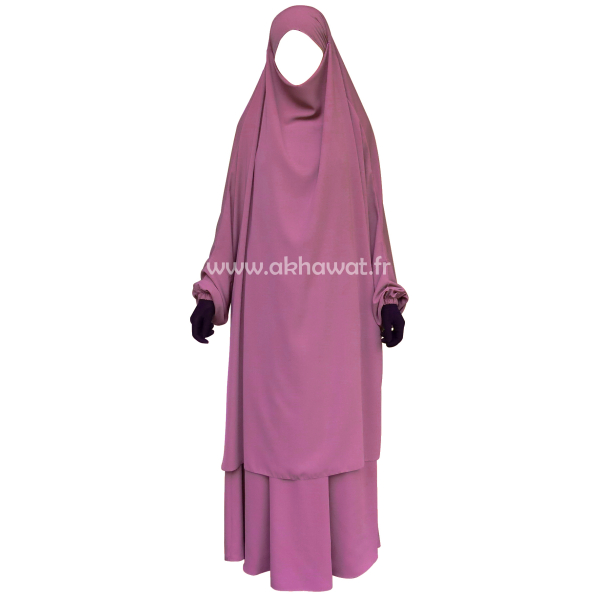 copy of Light microfiber French Jilbab with flared skirt
