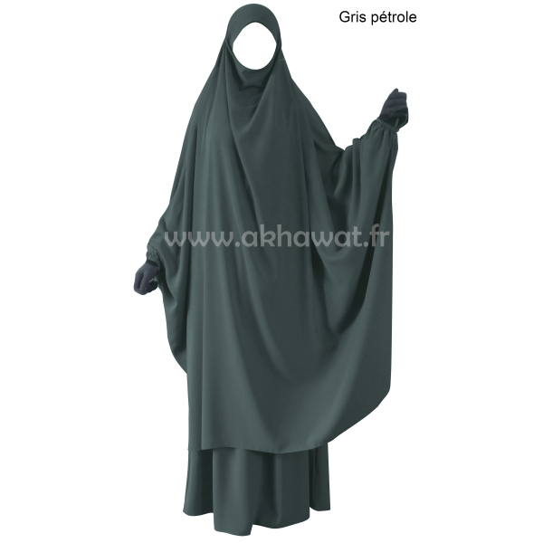 Light microfiber butterfly Jilbab with skirt