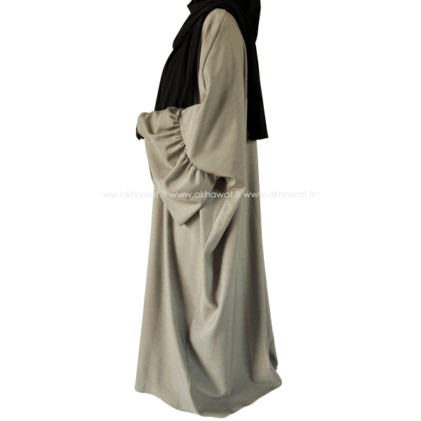 Butterfly abaya - Ruffled sleeves - Thick fabric