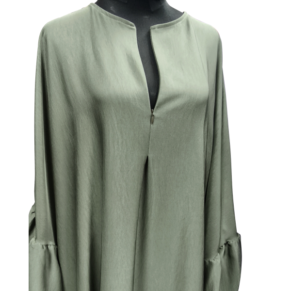 Ruffled sleeves large abaya